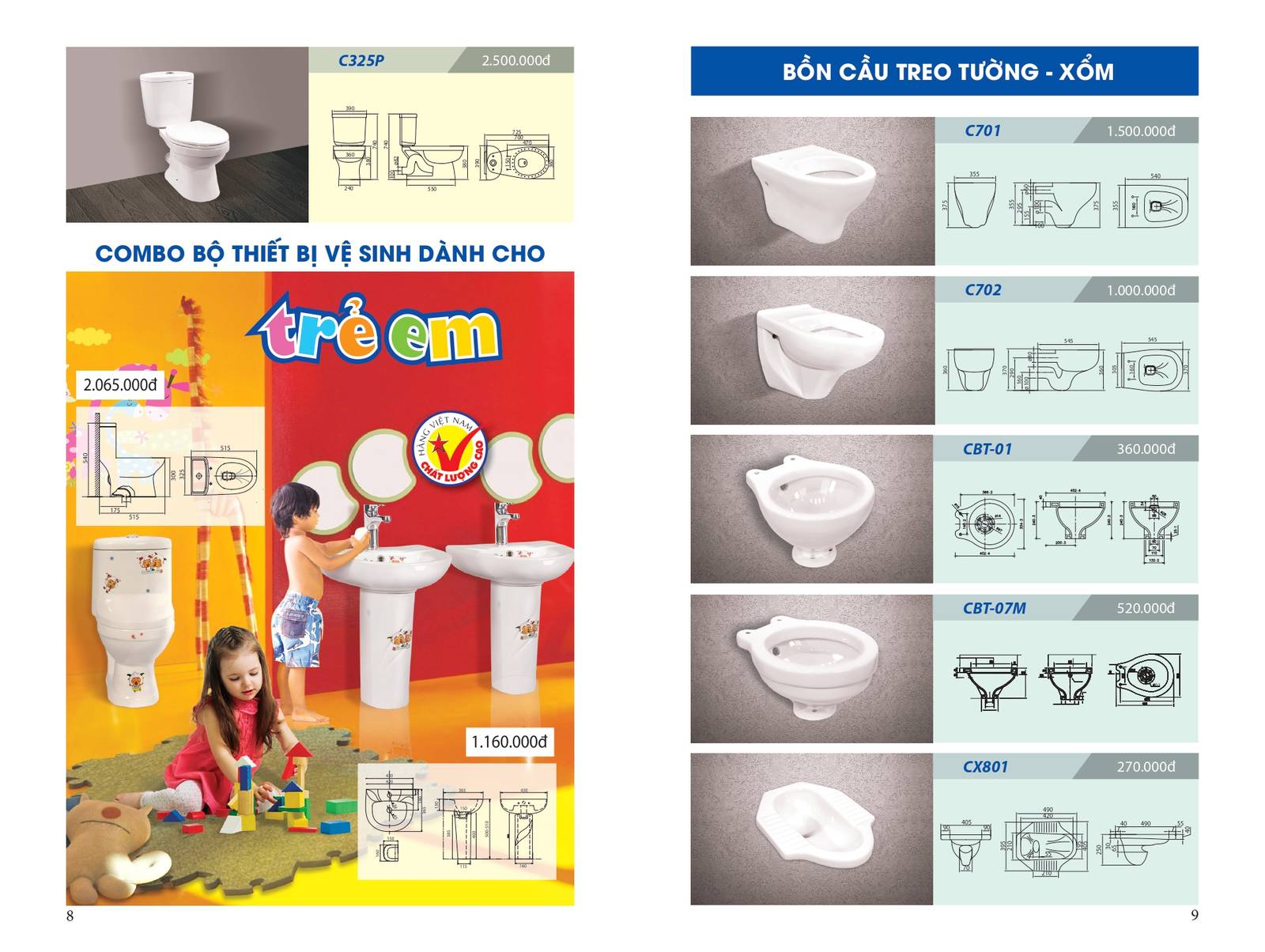 Catalogue và Bảng giá Thiết bị vệ sinh CERAVI mới nhất 2024VI mới nhất 2024 /page 4